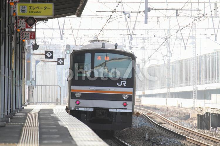 大阪を目指す205系車両 jr,jr西日本,205系の写真素材
