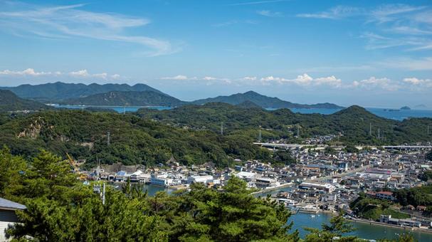 尾道の景色4 自然,晴,波の写真素材