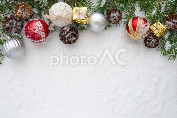 クリスマスフレーム クリスマス,オーナメント,フレームの写真素材