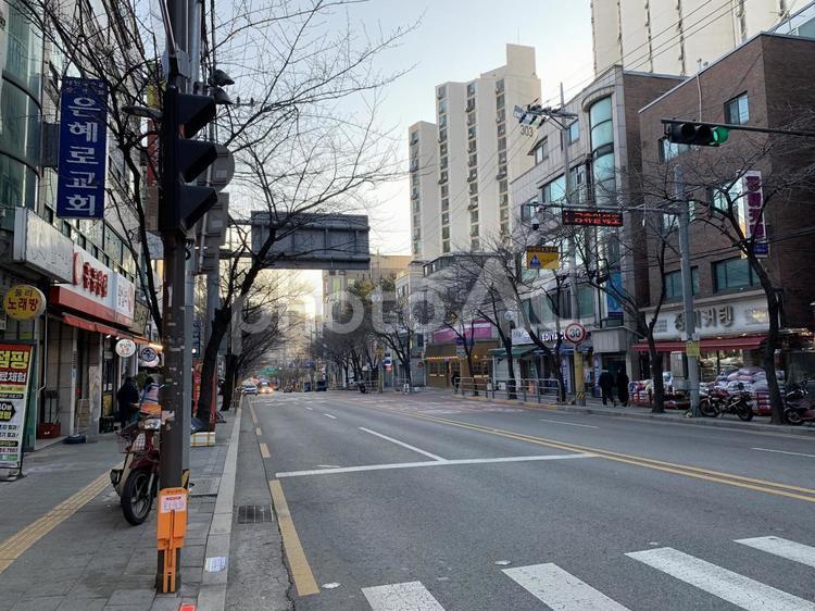 韓国ソウルの街角 韓国,ソウル,下町の写真素材