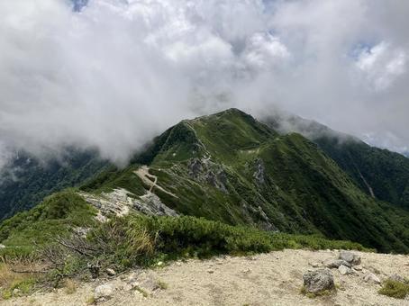 中央アルプストレッキング1 中央アルプストレッキング1 登山,自然,トレッキングの写真素材