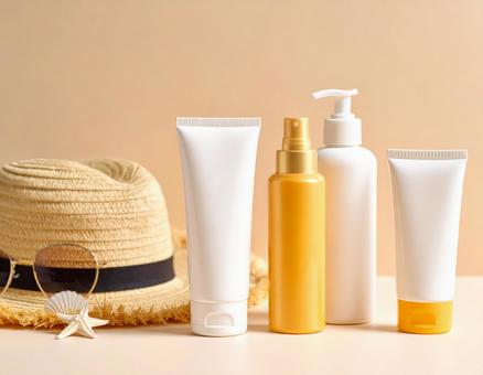 夏の紫外線対策備の写真