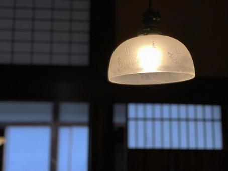 ランプシェード ランプシェード 旧家,ランプシェード,アンティークの写真素材