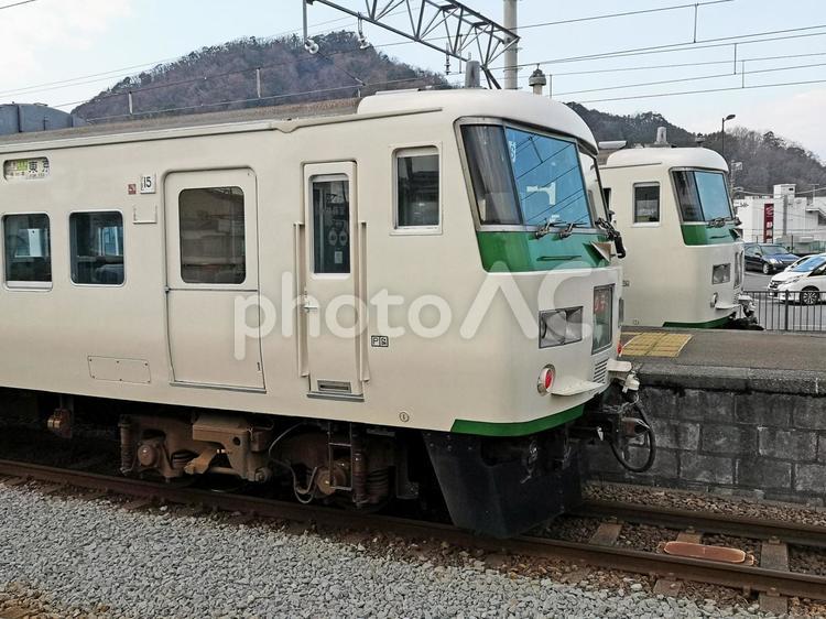 特急踊り子　電車　修善寺　185系 鉄道,旅行,旅の写真素材