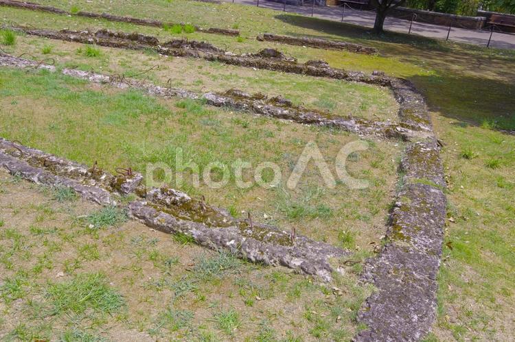 長崎の平和公園の被爆遺構 長崎,平和公園,爆心地の写真素材