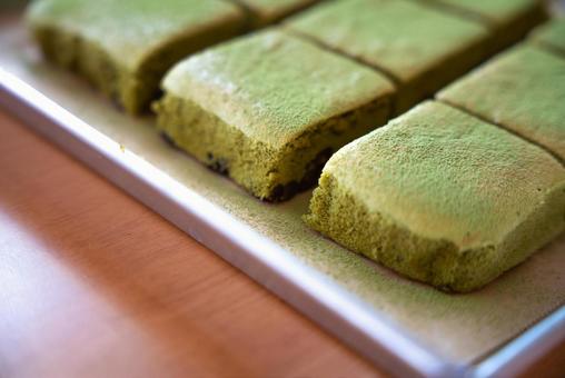 抹茶パウダー香る濃厚焼き菓子 抹茶,スイーツ,焼き菓子の写真素材