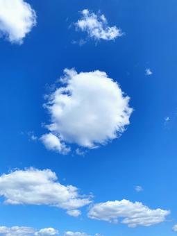 Photo, cielo azul, tiempo, nube, 