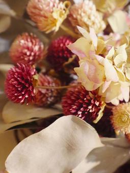 ドライフラワー アレンジ 千日紅 ドライフラワー アレンジ 千日紅の写真