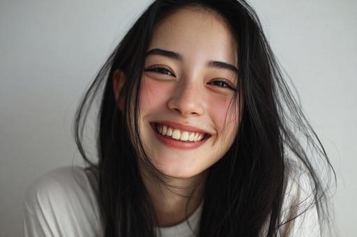 笑顔の可愛い日本女性の写真