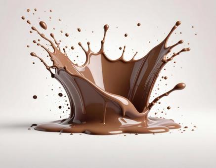 溶けたチョコレート 溶けたチョコレートの写真