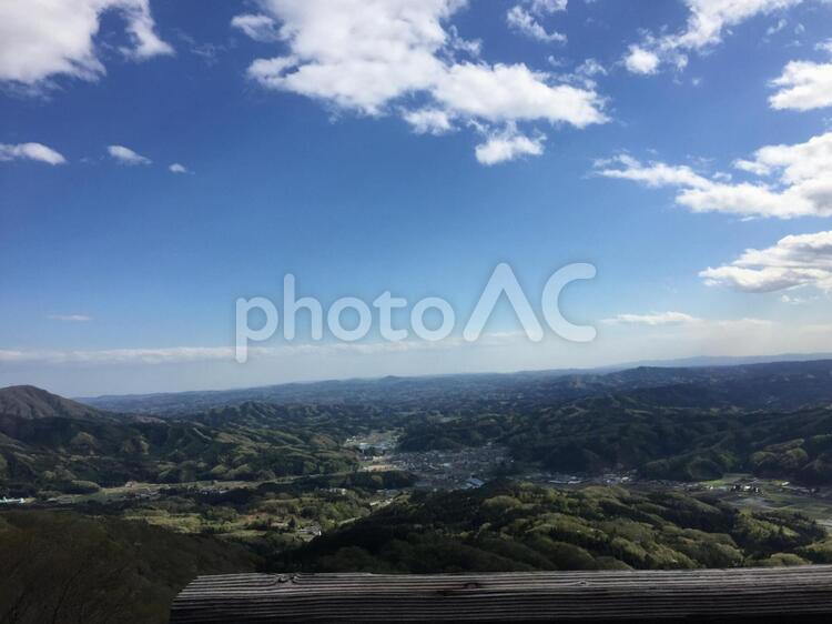 福島県上からの景色 景色,福島,絶景の写真素材