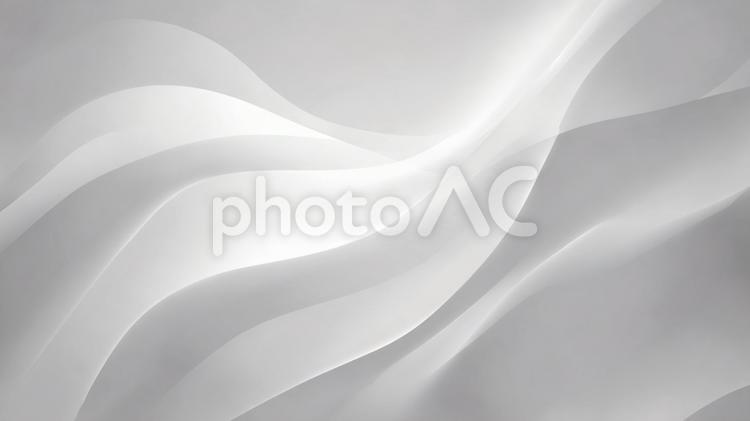 白の柔らかウェーブ背景 ウェーブ,背景,抽象の写真素材