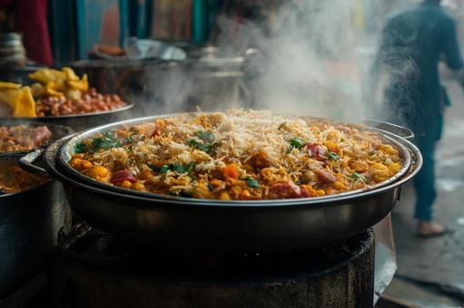 スパイスを使ったインドカレーのイメージ スパイスを使ったインドカレーのイメージの写真