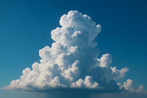 夏空にそびえる積乱雲 夏空にそびえる積乱雲の写真