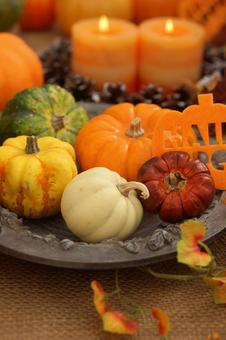 ハロウィン いろいろなカボチャを飾って ハロウィン いろいろなカボチャを飾って ハッピーハロウィン,ハロウィン,ハロウィンのイメージの写真素材