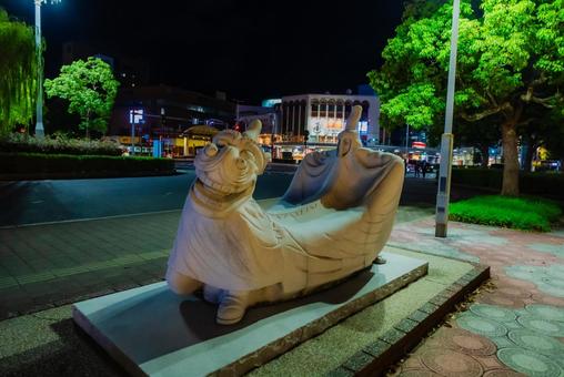 【鳥取】夜の鳥取駅周辺の写真