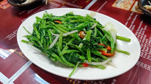 空芯菜 空芯菜 台湾,台湾料理,美味しいの写真素材