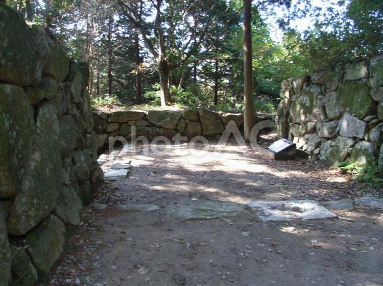 安土城黒金門跡 安土城,安土城跡の写真素材