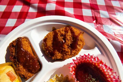 ランチプレート ランチプレート,ランチ,ピクニックの写真素材