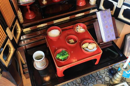 お盆のお供え料理(東北地方・農家) お盆のお供え料理(東北地方・農家)の写真
