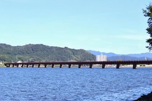 由良川橋梁　由良川鉄橋　電車なし　由良川 由良川橋梁,由良川鉄橋,電車なしの写真素材
