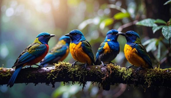 群れる鳥 群れる鳥の写真