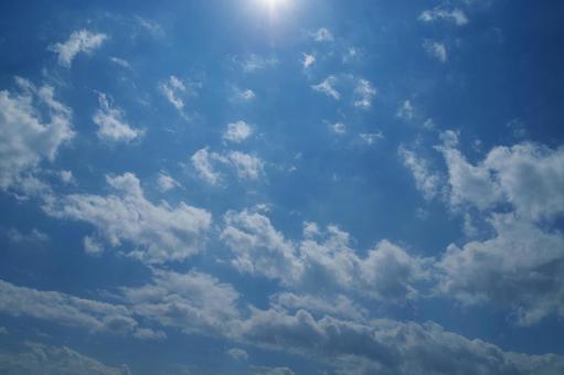 青空と雲 青空と雲の写真