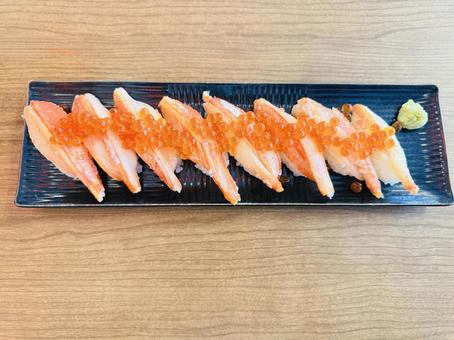 かに寿司 かに寿司 かに丼,蟹,カニの写真素材