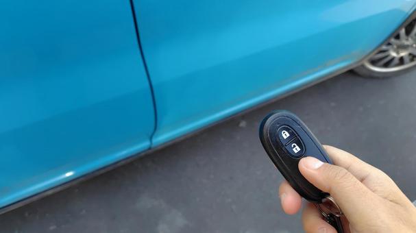 ハスラーとスマートキー 車,スマートキー,車の鍵の写真素材