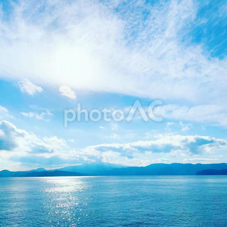 海の風景 風景,ブルー,景色の写真素材