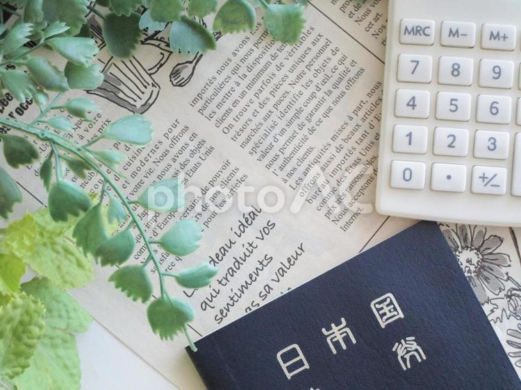 海外旅行イメージ パスポート,日本国旅券,旅券の写真素材
