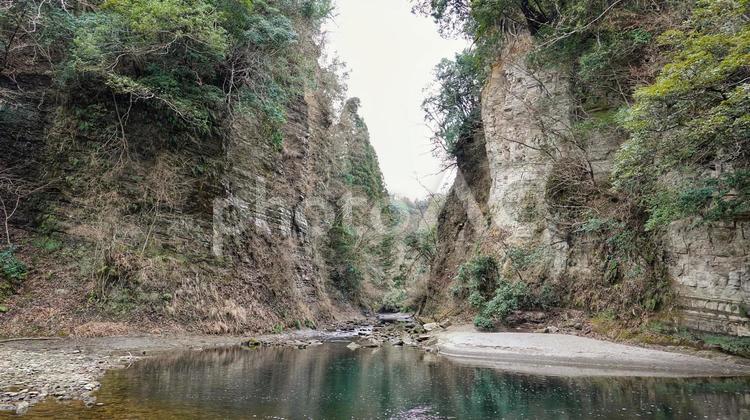養老渓谷弘文洞跡 養老渓谷,風景,田舎の写真素材