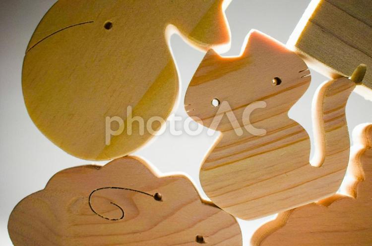 動物の積み木　猫など 赤ちゃん,ボディパーツ,子供の写真素材