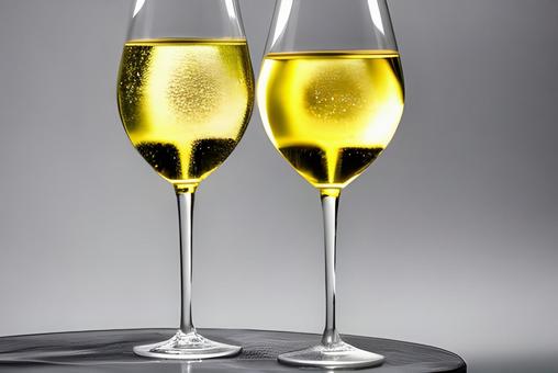 白ワイン ペアグラス 白ワイン ペアグラス 白ワイン,白,wineの写真素材