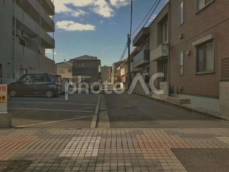 街の一角　懐かしい雰囲気 街,道路,懐かしいの写真素材