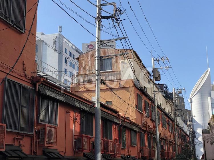 浅草の町並み① 素材,街並み,町並みの写真素材