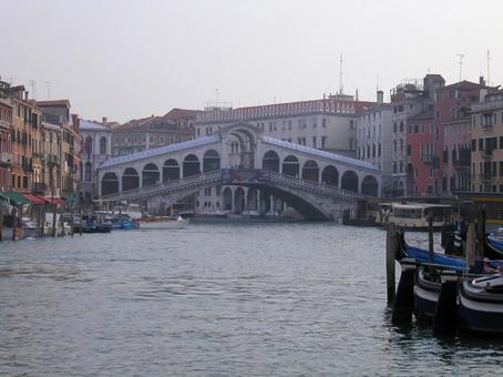 Photo, rialto bridge, italy, venice, 