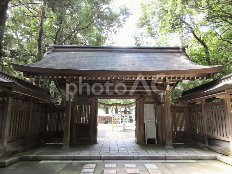 富山県-雄山神社-前立社壇-東神門 雄山神社,前立社壇,越中国の写真素材