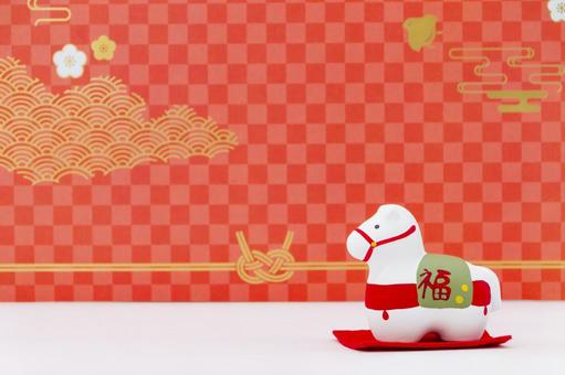 正月　午年 午年,正月,年賀状の写真素材