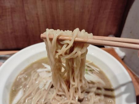 Photo, podnoszenie makaronu, ramen, zupa, 