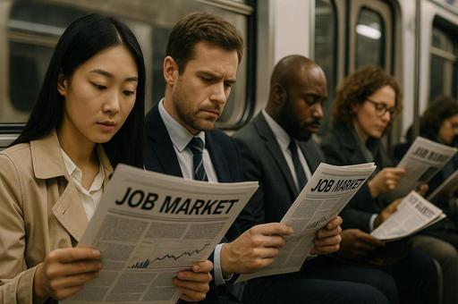 JOBMARKET注目する通勤風景の写真