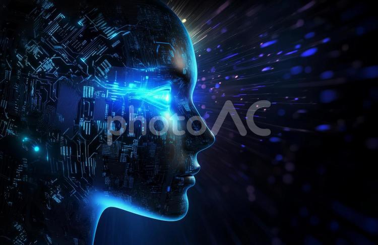 デジタルAI時代のビジネス ai,dx,テクノロジーの写真素材
