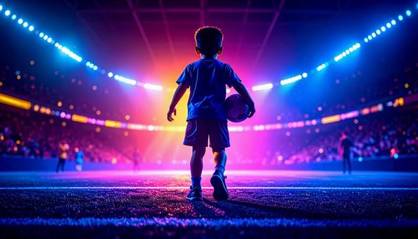 サッカー少年 サッカー少年の写真