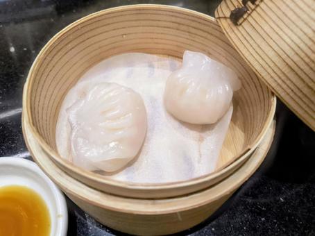 中華の点心　蒸した水晶餃子 点心,中華,水晶餃子の写真素材