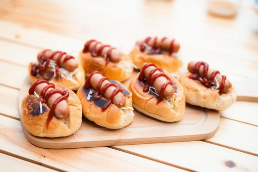 Hot dogs at camp, JPG