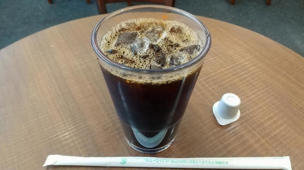 アイスコーヒー アイスコーヒー,珈琲,氷の写真素材