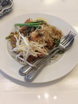 パッタイ パッタイ,タイ,タイ料理の写真素材