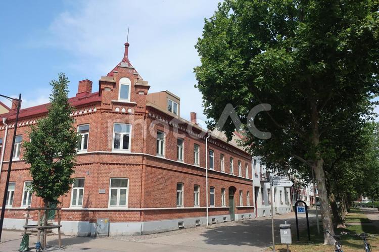 イースタの街並み01 スウェーデン,ystad,イースタの写真素材