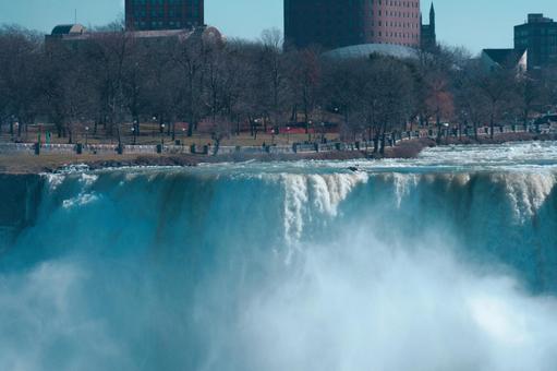 ナイアガラの滝氷景色 ナイアガラの滝氷景色 滝,ナイアガラの滝,カナダの写真素材