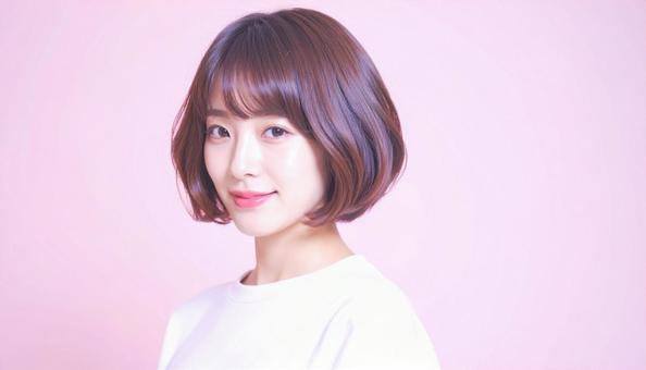 ヘアスタイルモデル:グラデーションボブ ヘアスタイルモデル:グラデーションボブの写真